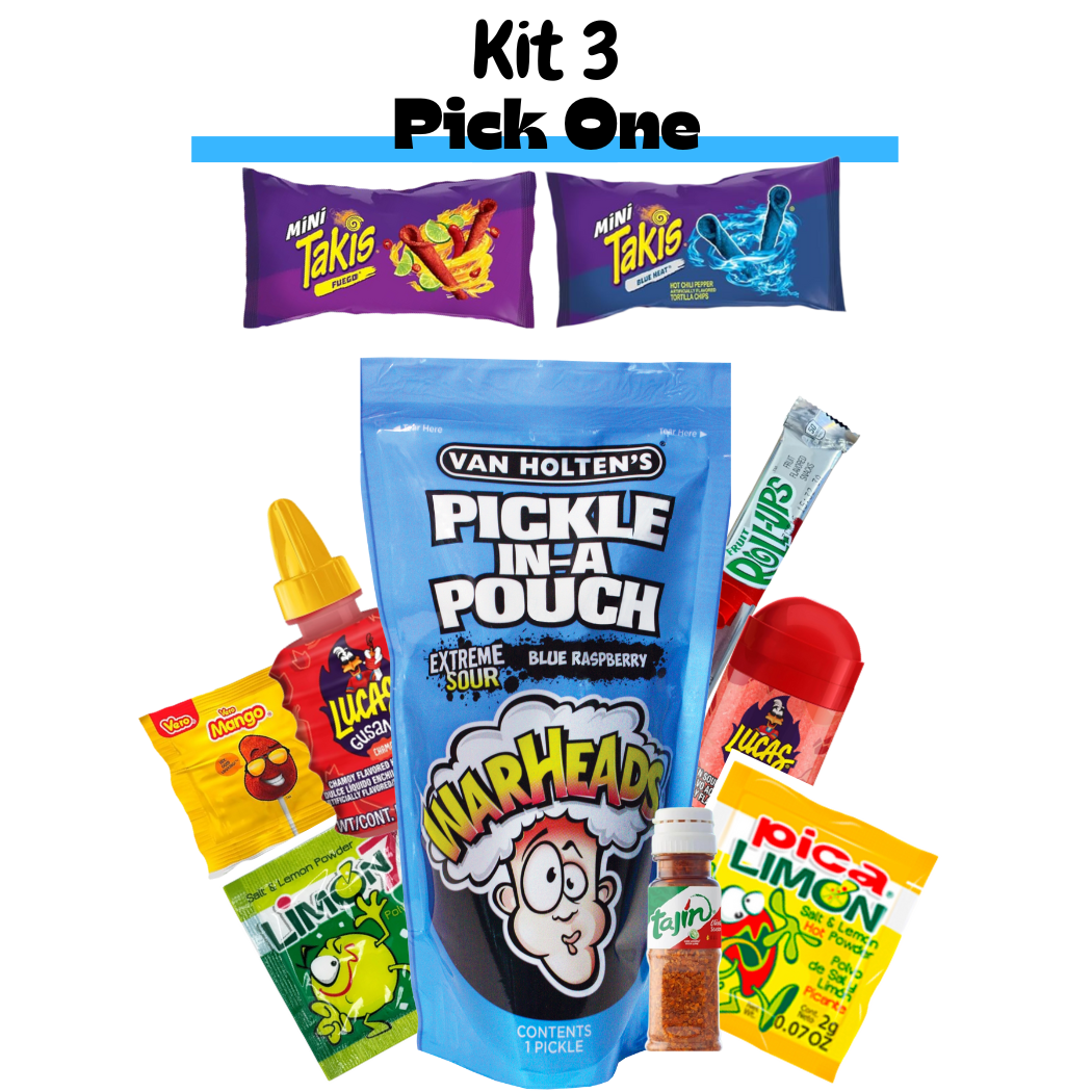 Chamoy Warhead Extreme Blue Raspberry Kit's