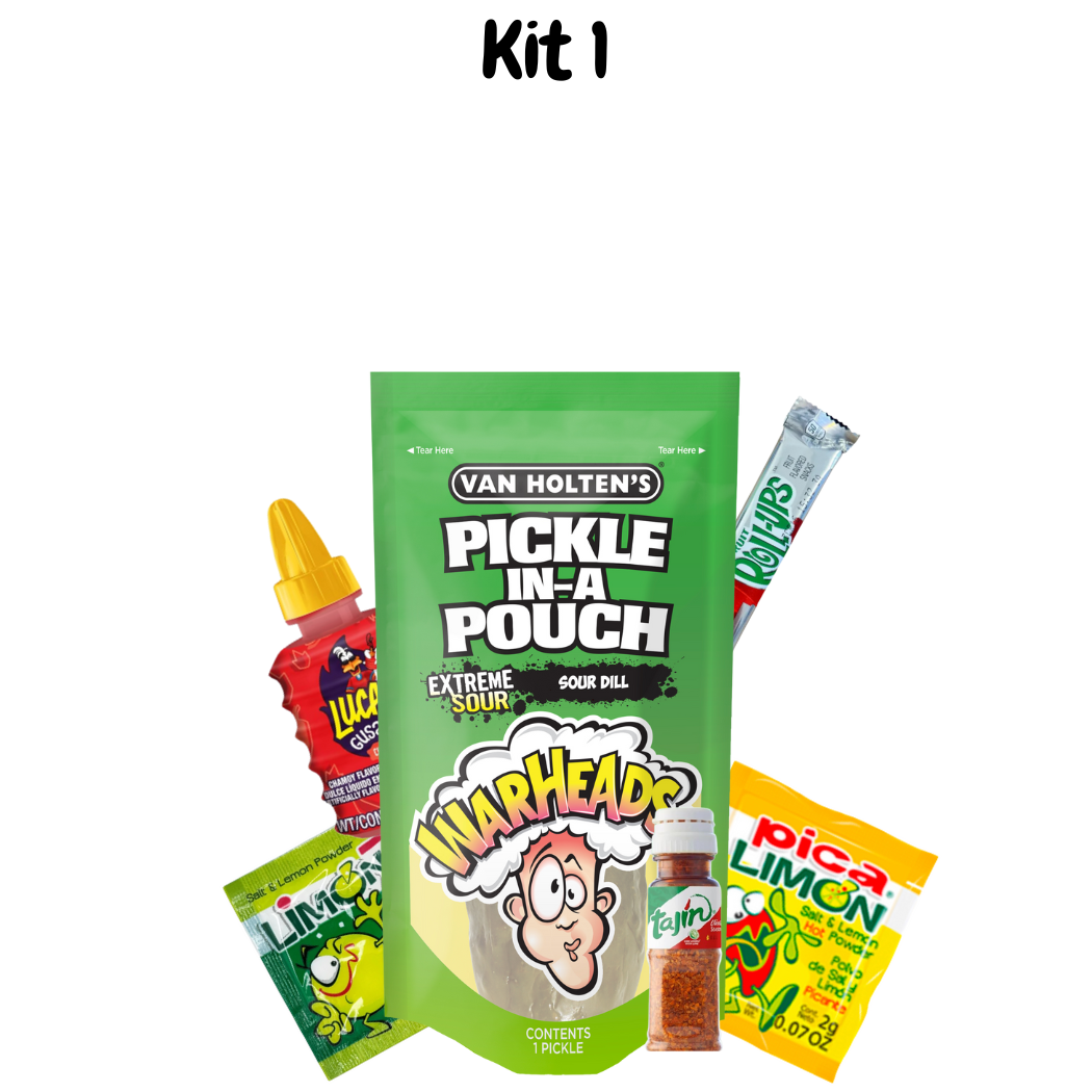 Chamoy Warhead Extreme Sour Pickle Kit's