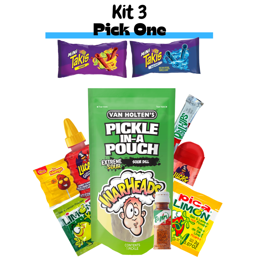 Chamoy Warhead Extreme Sour Pickle Kit's