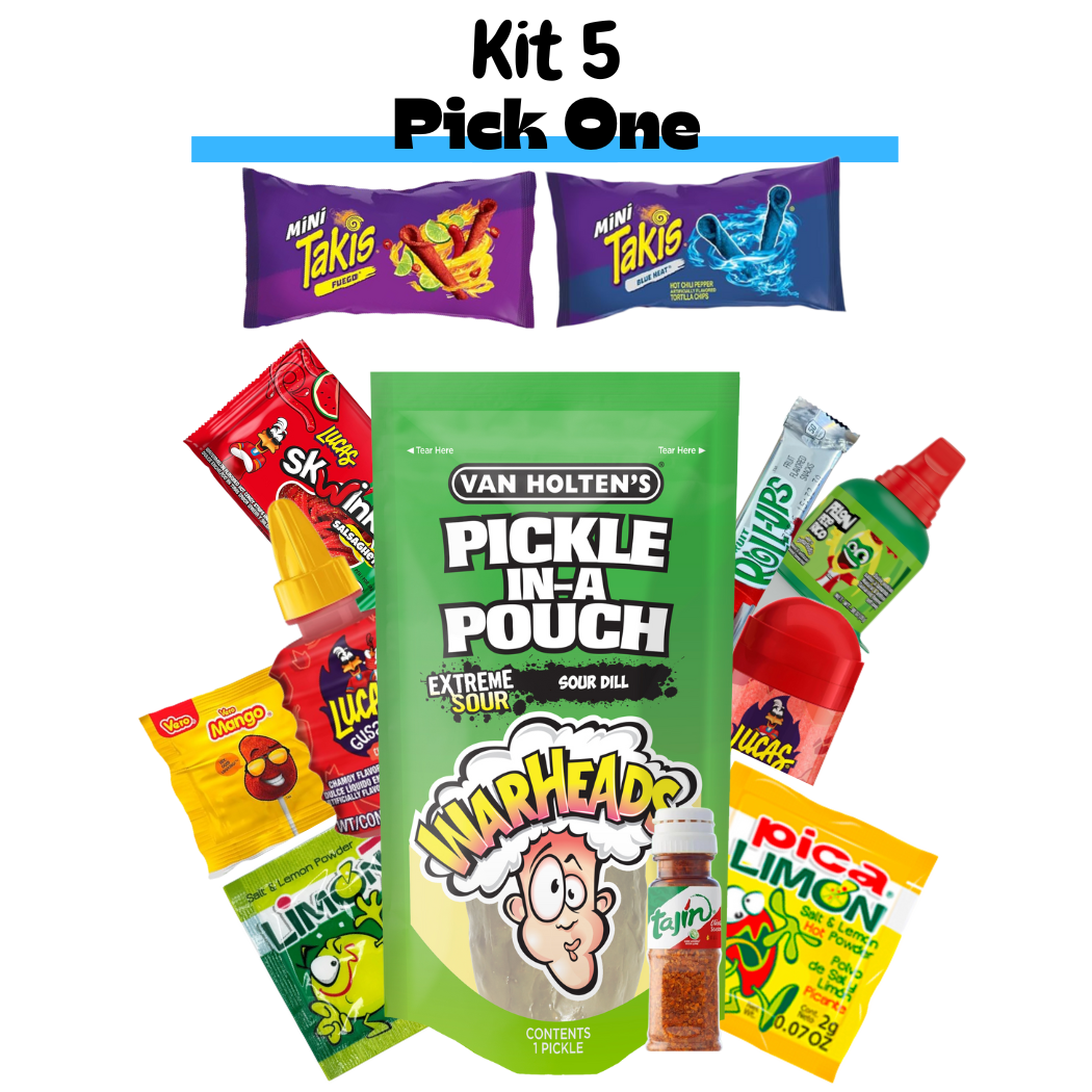 Chamoy Warhead Extreme Sour Pickle Kit's